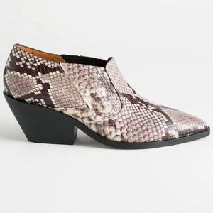 & Other Stories Snakeskin Low Cowboy‎ Boot